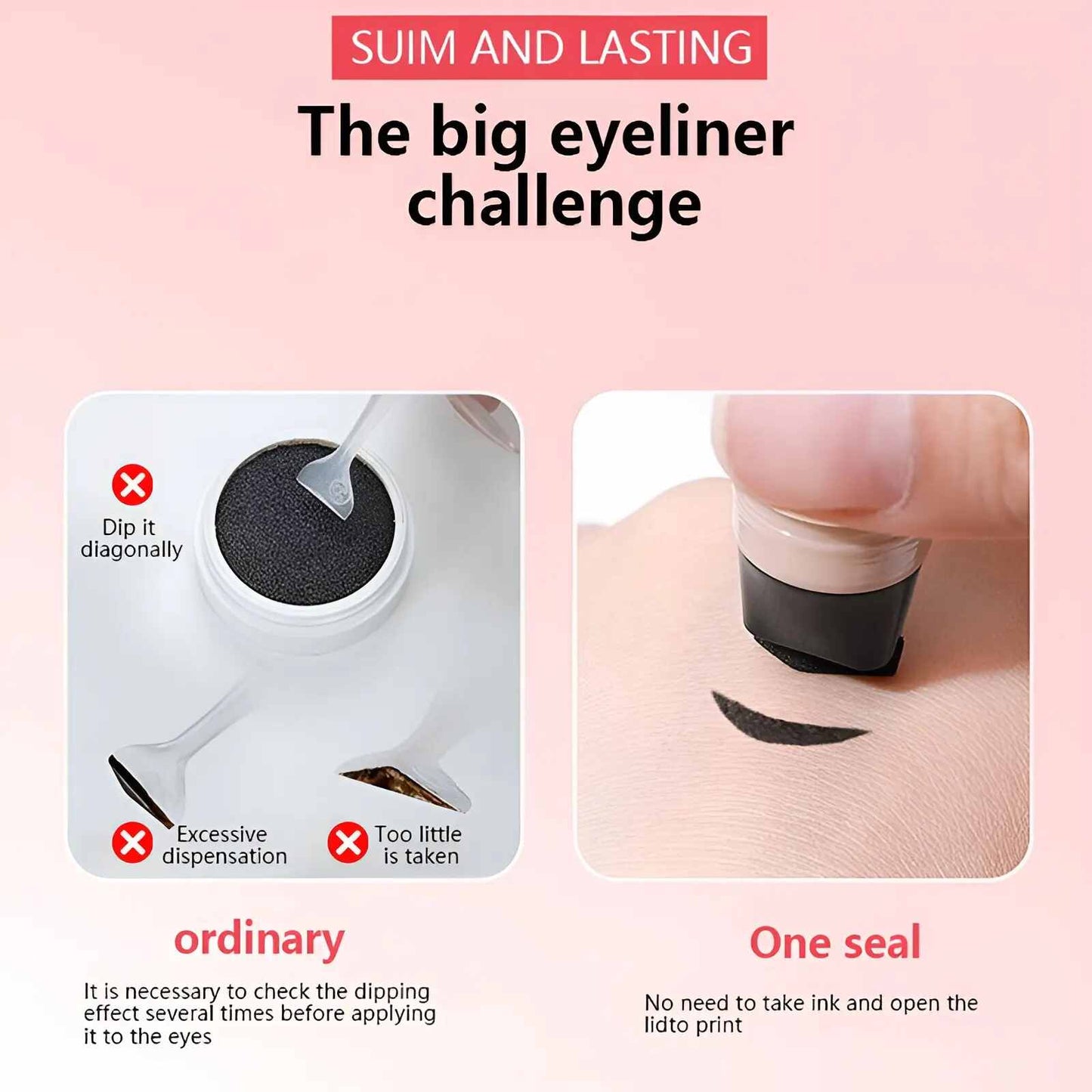 Dual-Head Rotating Winged Eyeliner Stamp Pen