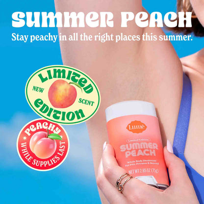 72-Hour Whole Body Odor Control Peach Deodorant Stick