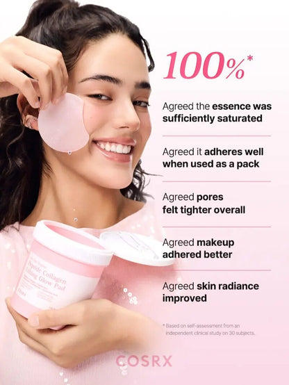 Pink Peptide Collagen Serum Pads: Lift, Firm & Instant Glow