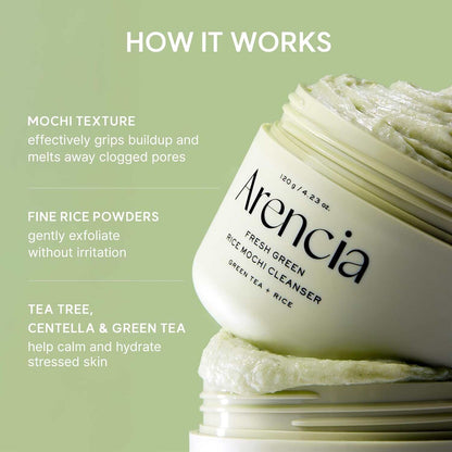 Green Rice Fresh Mochi Cleanser: Deep Pore Detox & Glass Skin Radiance