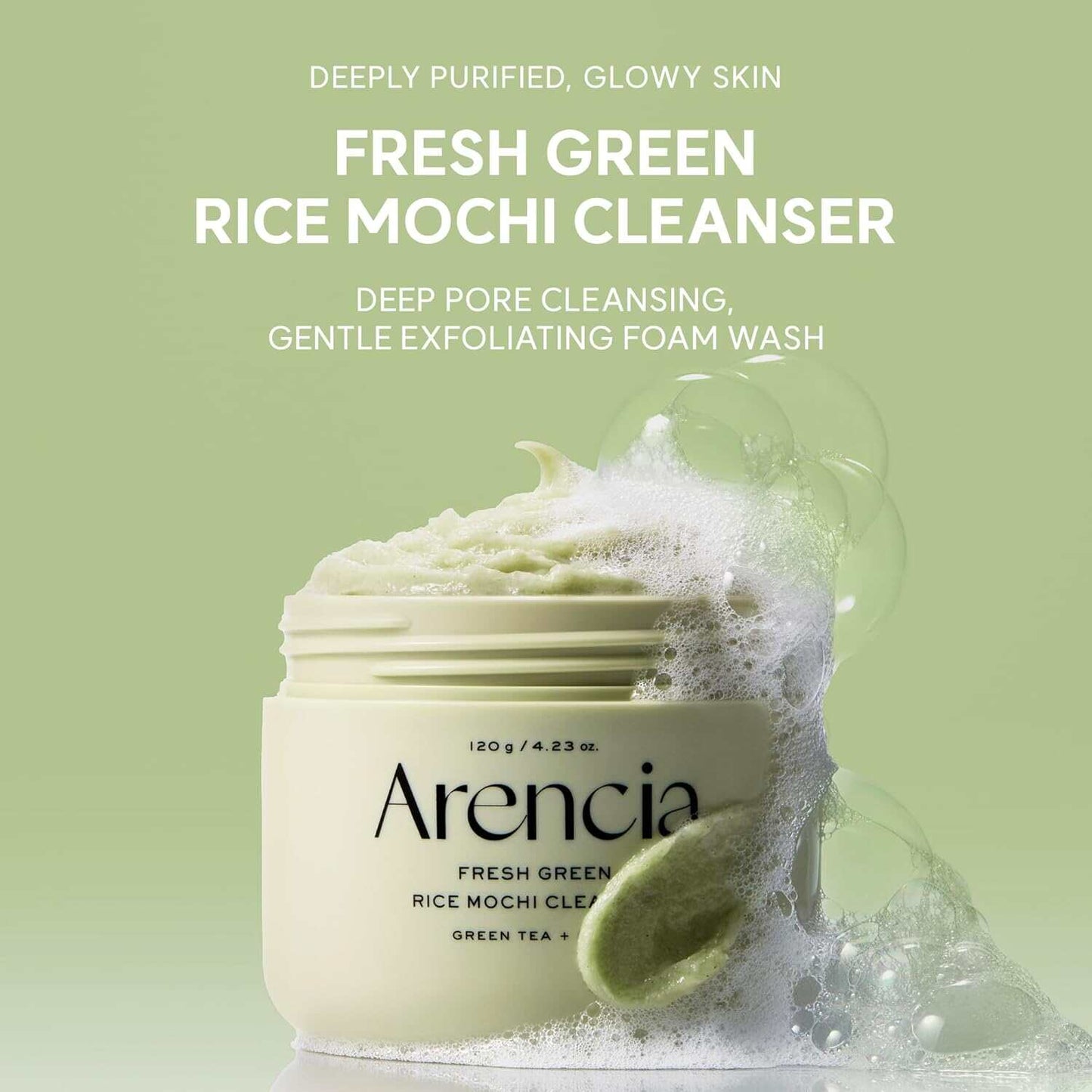 Green Rice Fresh Mochi Cleanser: Deep Pore Detox & Glass Skin Radiance