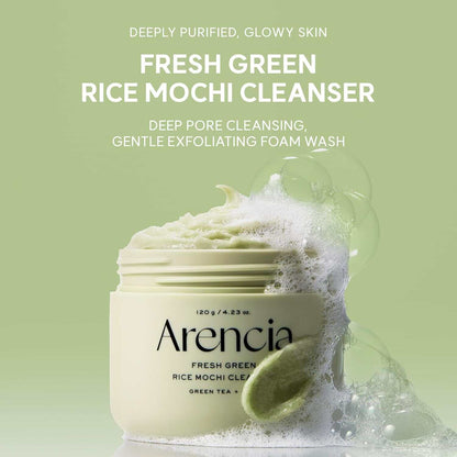 Green Rice Fresh Mochi Cleanser: Deep Pore Detox & Glass Skin Radiance