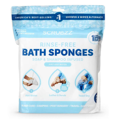 [BUY 2 GET 1 FREE] Rinse-Free Bathing Wipes
