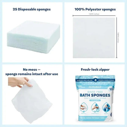 [BUY 2 GET 1 FREE] Rinse-Free Bathing Wipes