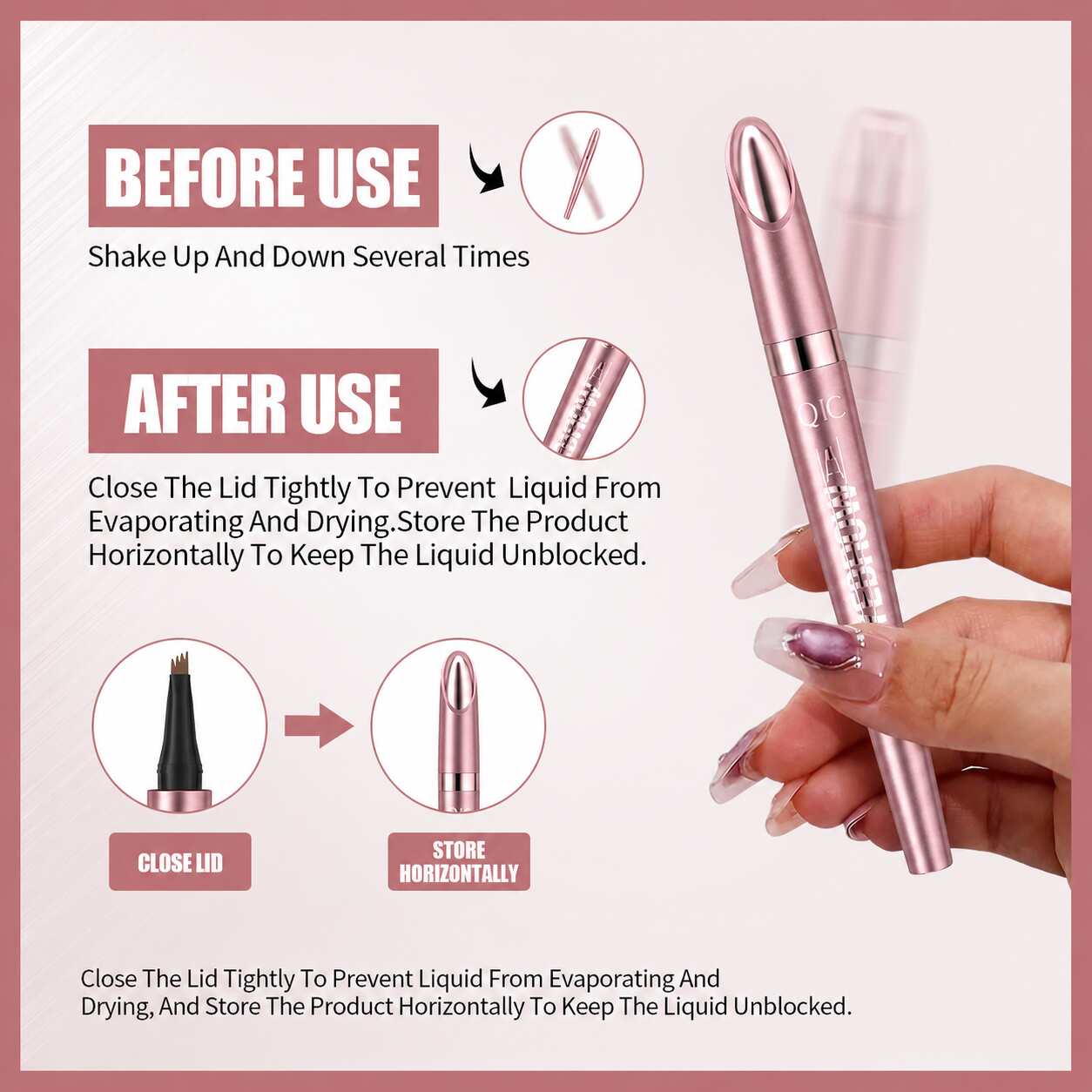 [BUY 1 GET 1 FREE] Waterproof 4-Tip Microblading Brow Pen