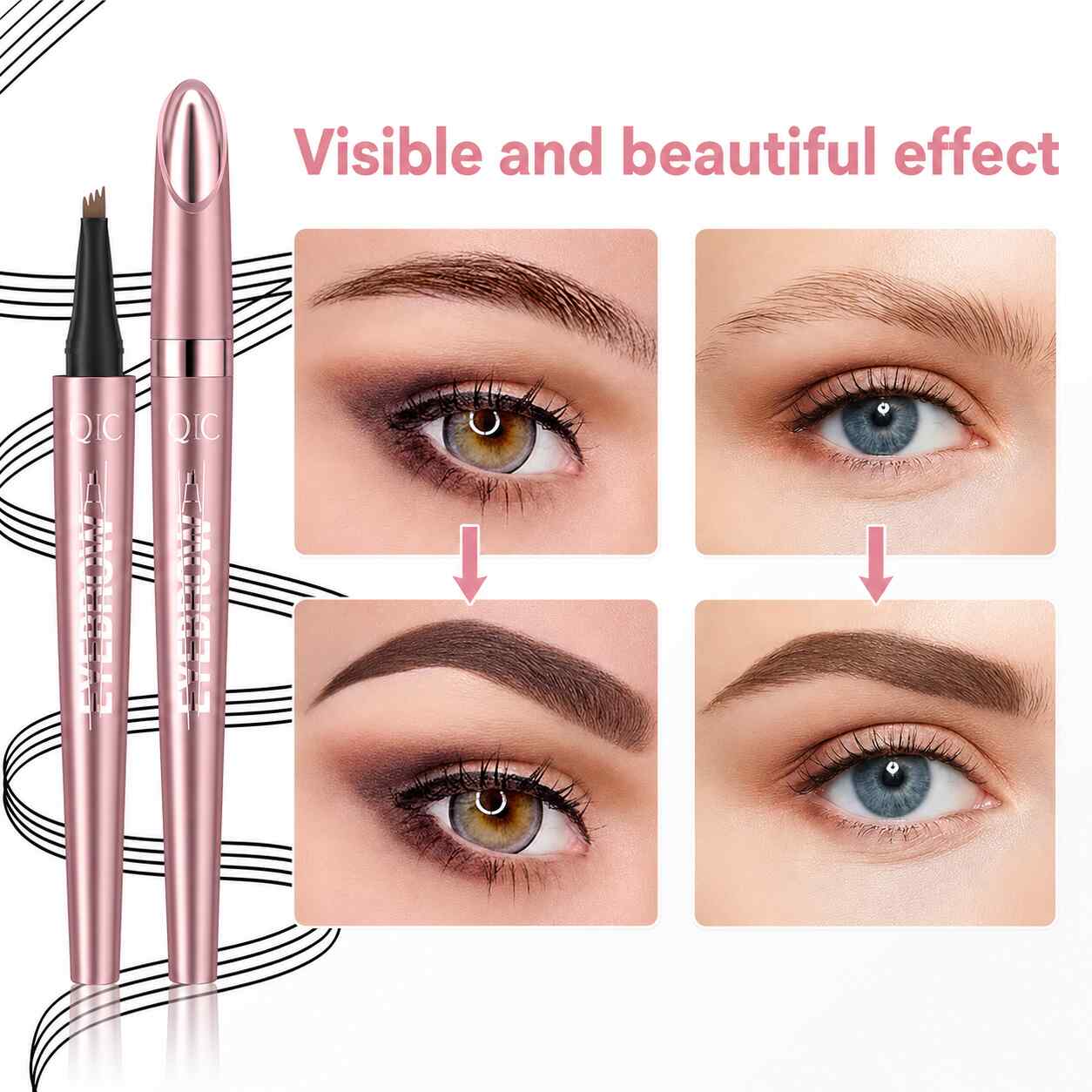 [BUY 1 GET 1 FREE] Waterproof 4-Tip Microblading Brow Pen