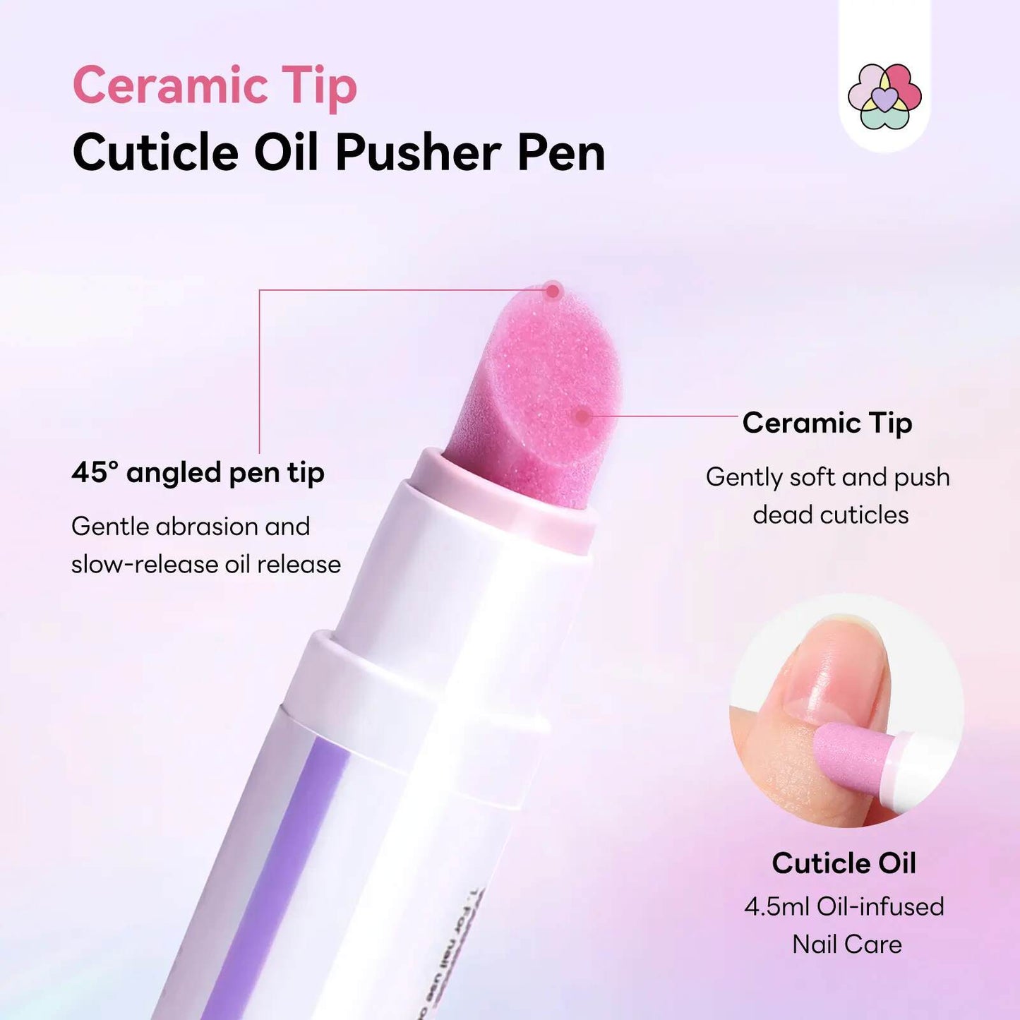 [BUY 1 GET 1 FREE] 45° Ceramic Cuticle Remover Pen