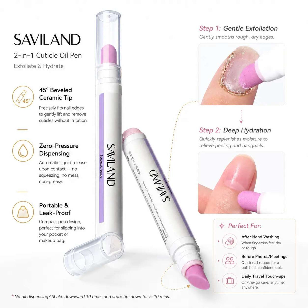 [BUY 1 GET 1 FREE] 45° Ceramic Cuticle Remover Pen