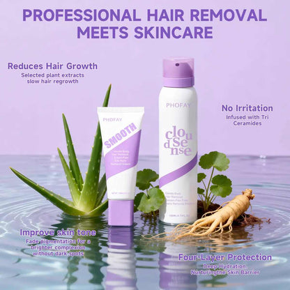Gentle Bikini Hair Removal Spray for Sensitive Skin