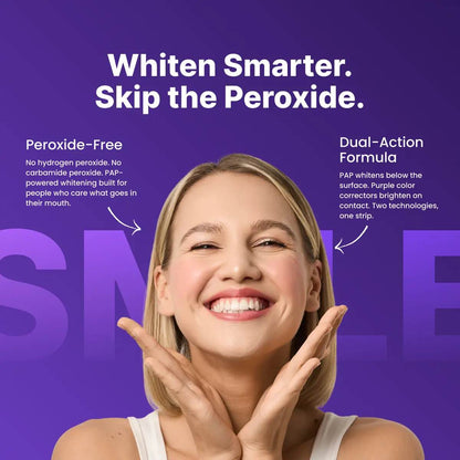 Peroxide-Free Purple Teeth Whitening Strips