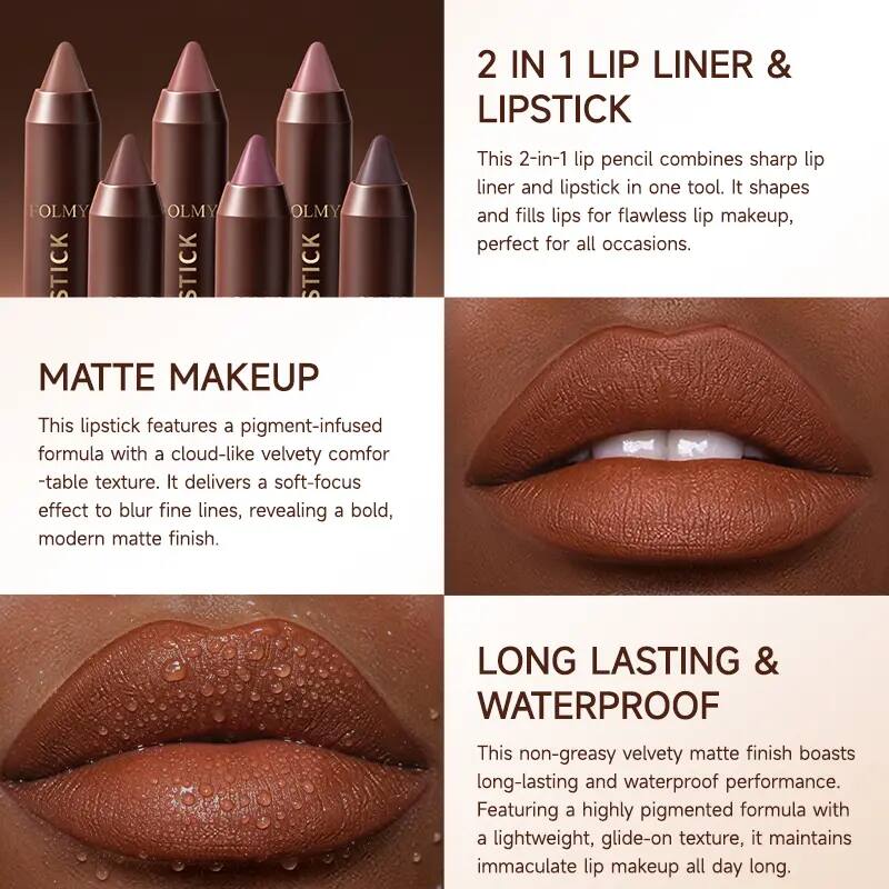 Waterproof Matte Brown Lipstick