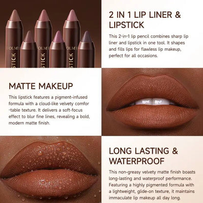 Waterproof Matte Brown Lipstick