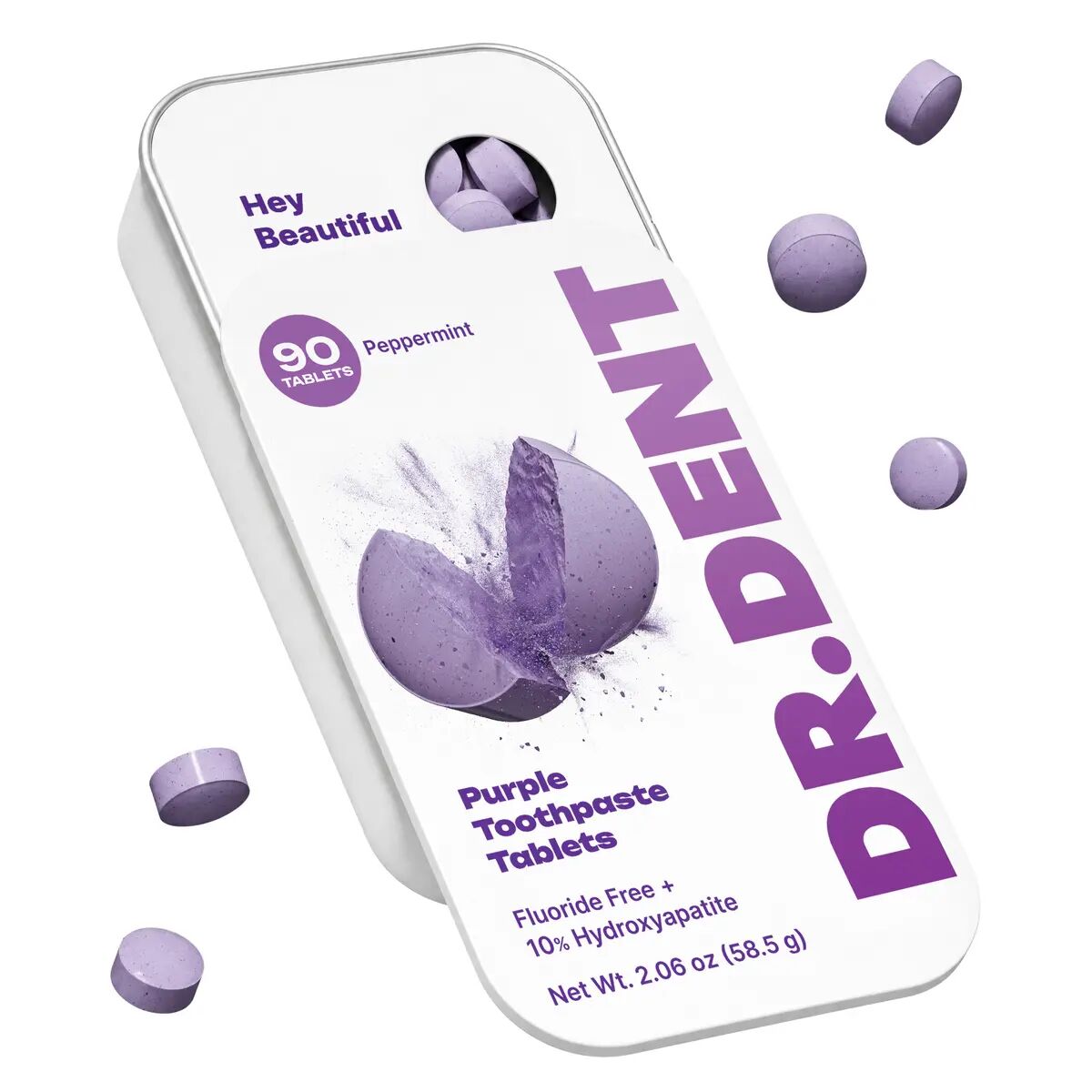 Purple Tone-Correcting Hydroxyapatite Toothpaste Tablets