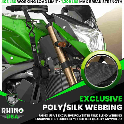 Heavy-Duty Auto-Retractable Ratchet Tie-Down Straps