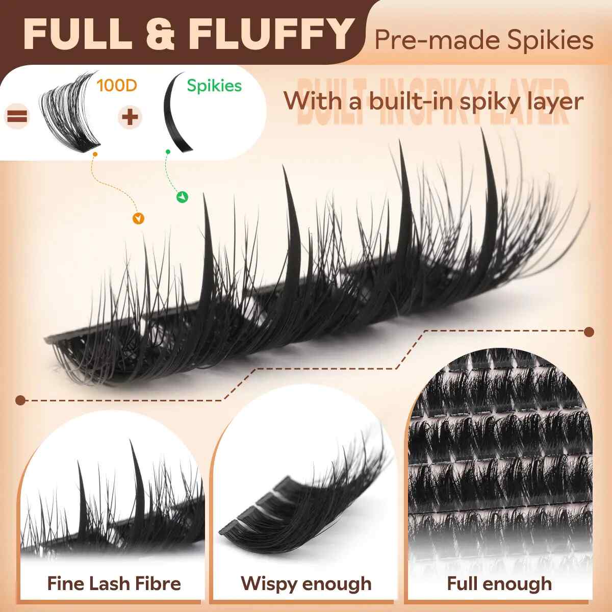 Wispy Manga Lash Clusters