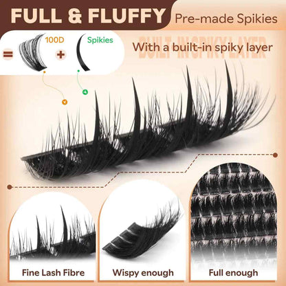Wispy Manga Lash Clusters