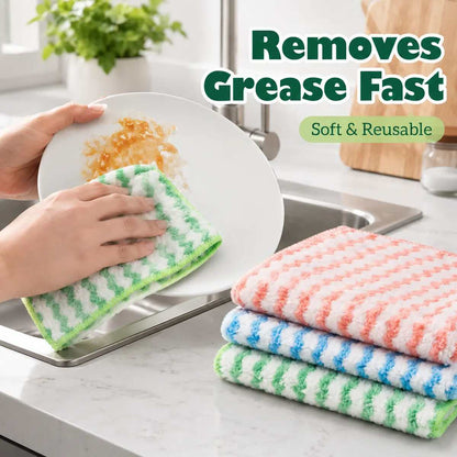 Single-Color Microfiber Cleaning Cloths 50-Pack