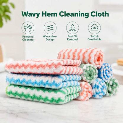 Single-Color Microfiber Cleaning Cloths 50-Pack