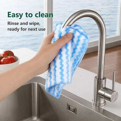 Single-Color Microfiber Cleaning Cloths 50-Pack