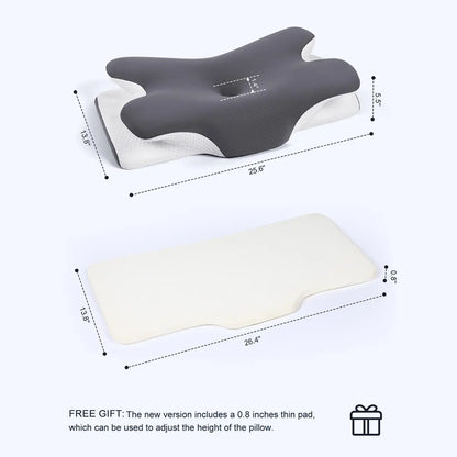 Sleep Cooler, Wake Pain-Free with Adaptive Neck Support