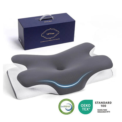 Sleep Cooler, Wake Pain-Free with Adaptive Neck Support