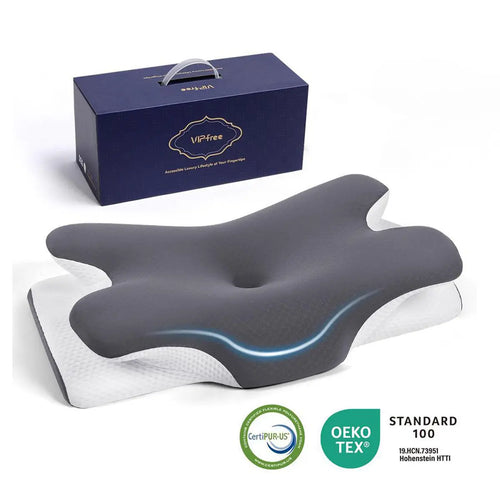 Sleep Cooler, Wake Pain-Free with Adaptive Neck Support