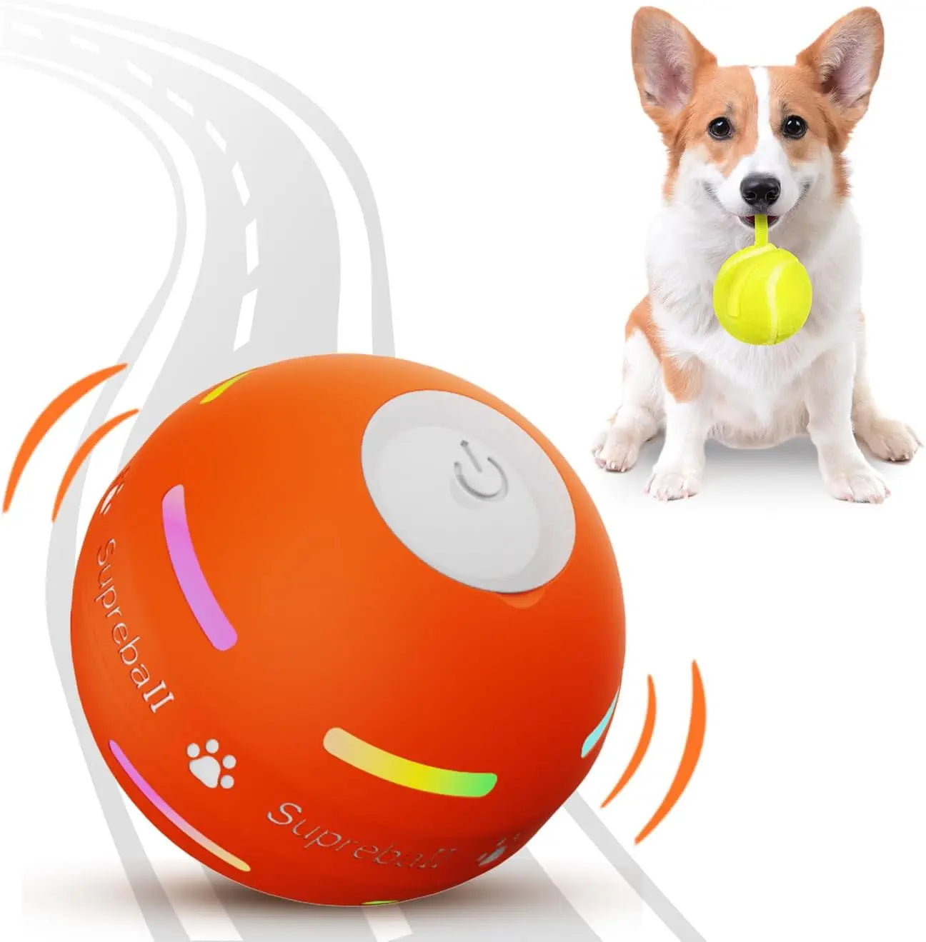 Smart Interactive Cat Toy Ball - Automatic 360° Self-Rotating Motion Activated Kitty Toy