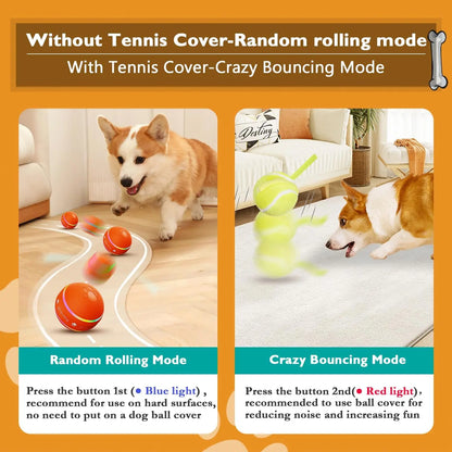 Smart Interactive Cat Toy Ball - Automatic 360° Self-Rotating Motion Activated Kitty Toy