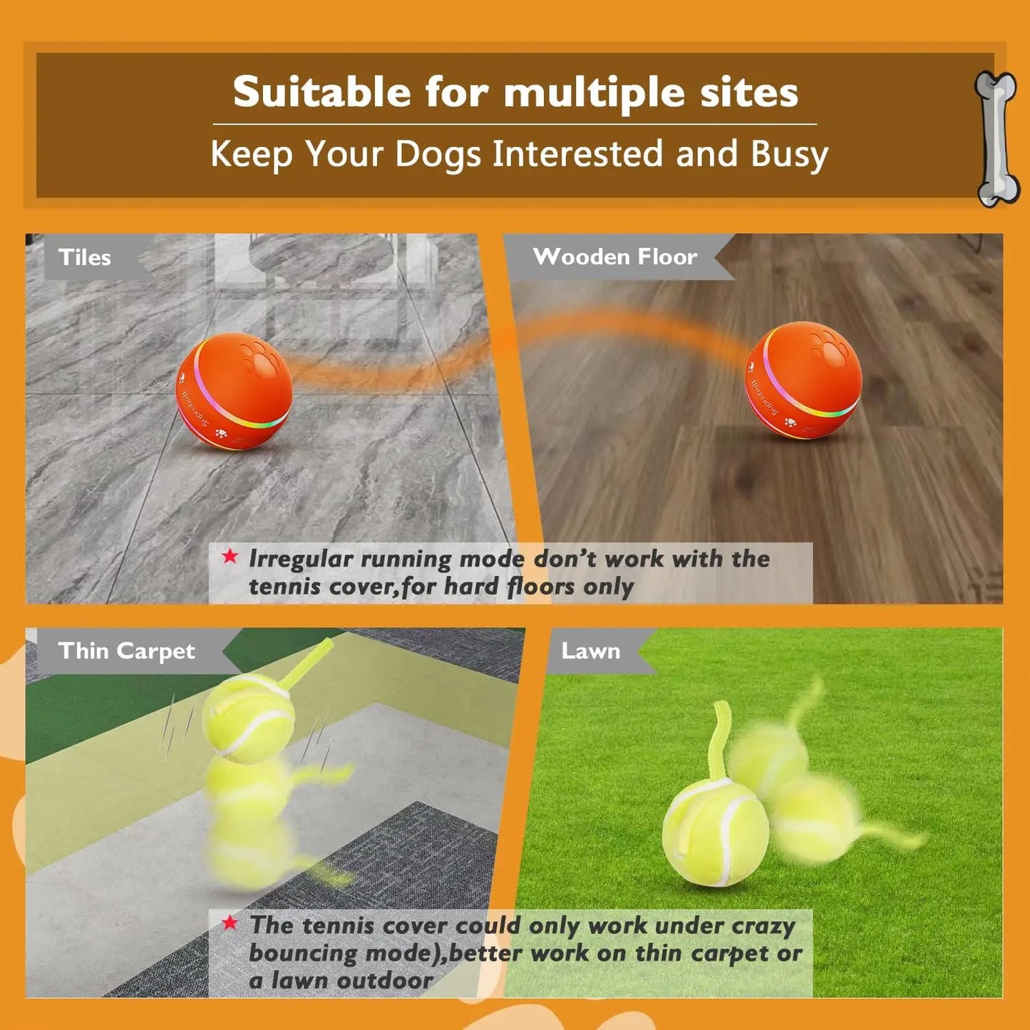 Smart Interactive Cat Toy Ball - Automatic 360° Self-Rotating Motion Activated Kitty Toy