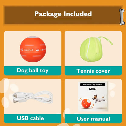 Smart Interactive Cat Toy Ball - Automatic 360° Self-Rotating Motion Activated Kitty Toy