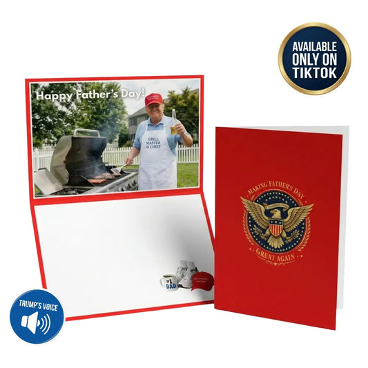 Presidential Talking Sound & 3D Pop-Up Father's Day Greeting Card