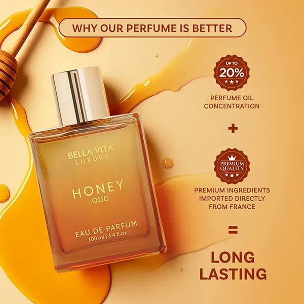 Honey Oud Luxury Eau De Parfum — 24-Hour Long-Lasting Opulent Scent