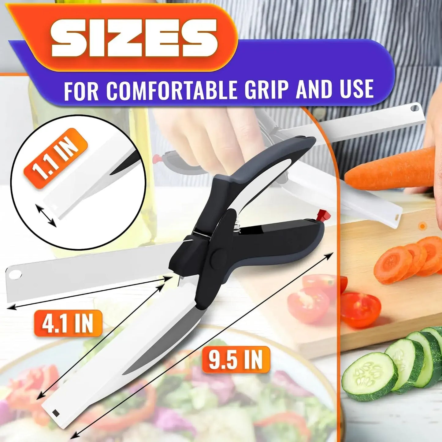 Vegetable Chopper & Kitchen Scissors – Fast Master Cutter