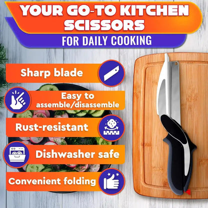 Vegetable Chopper & Kitchen Scissors – Fast Master Cutter