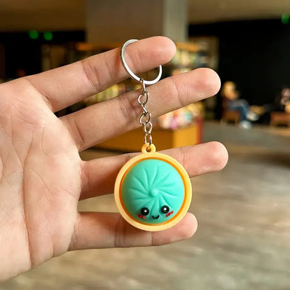 Squeeze Away Stress with the Light-Up Dumpling Fidget Keychain!