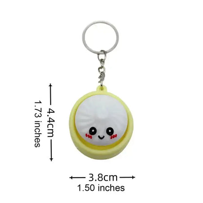 Squeeze Away Stress with the Light-Up Dumpling Fidget Keychain!