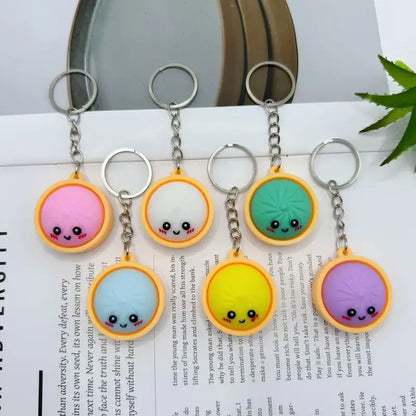 Squeeze Away Stress with the Light-Up Dumpling Fidget Keychain!