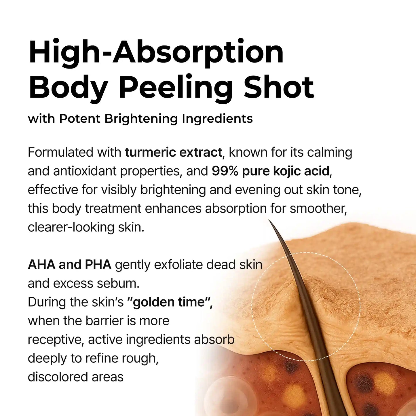 Turmeric Ampoule Exfoliating Solution — Real Dark Spot Corrector & Skin Brightening Peel
