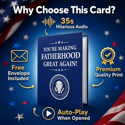 The Ultimate Personalized Voice Patriotic Greeting Card — Express Your Love Loud and Proud!