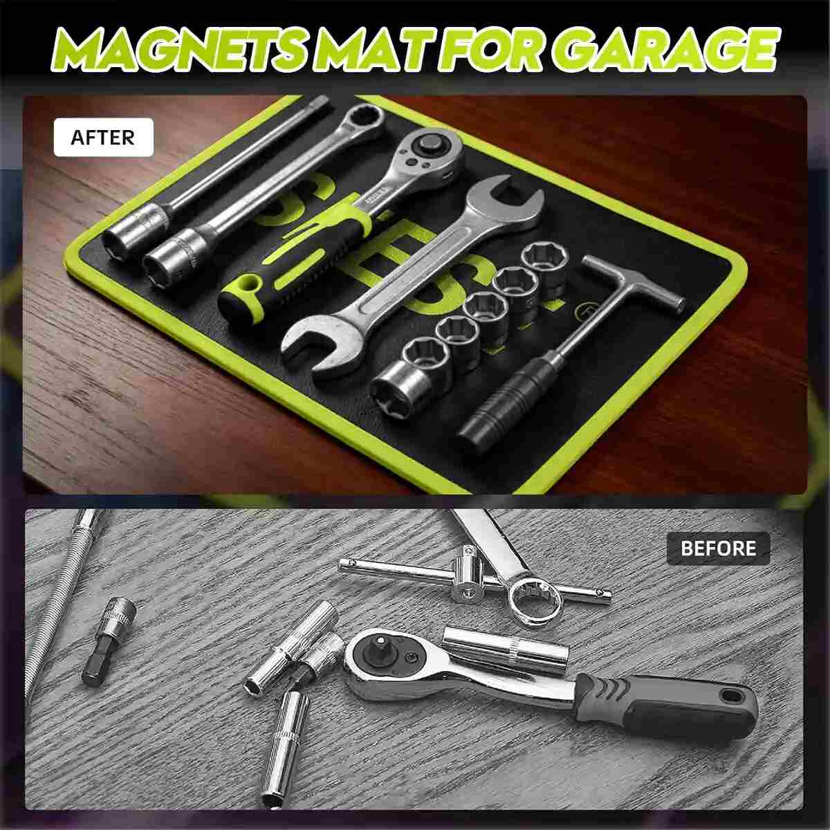 Flexible Magnetic Tool Mat – Secure, Organized, Scratch-Free