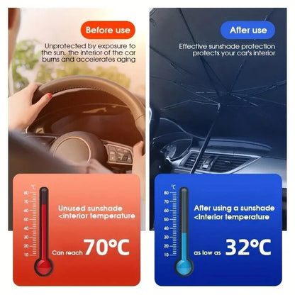 Foldable Windshield Sunshade Umbrella