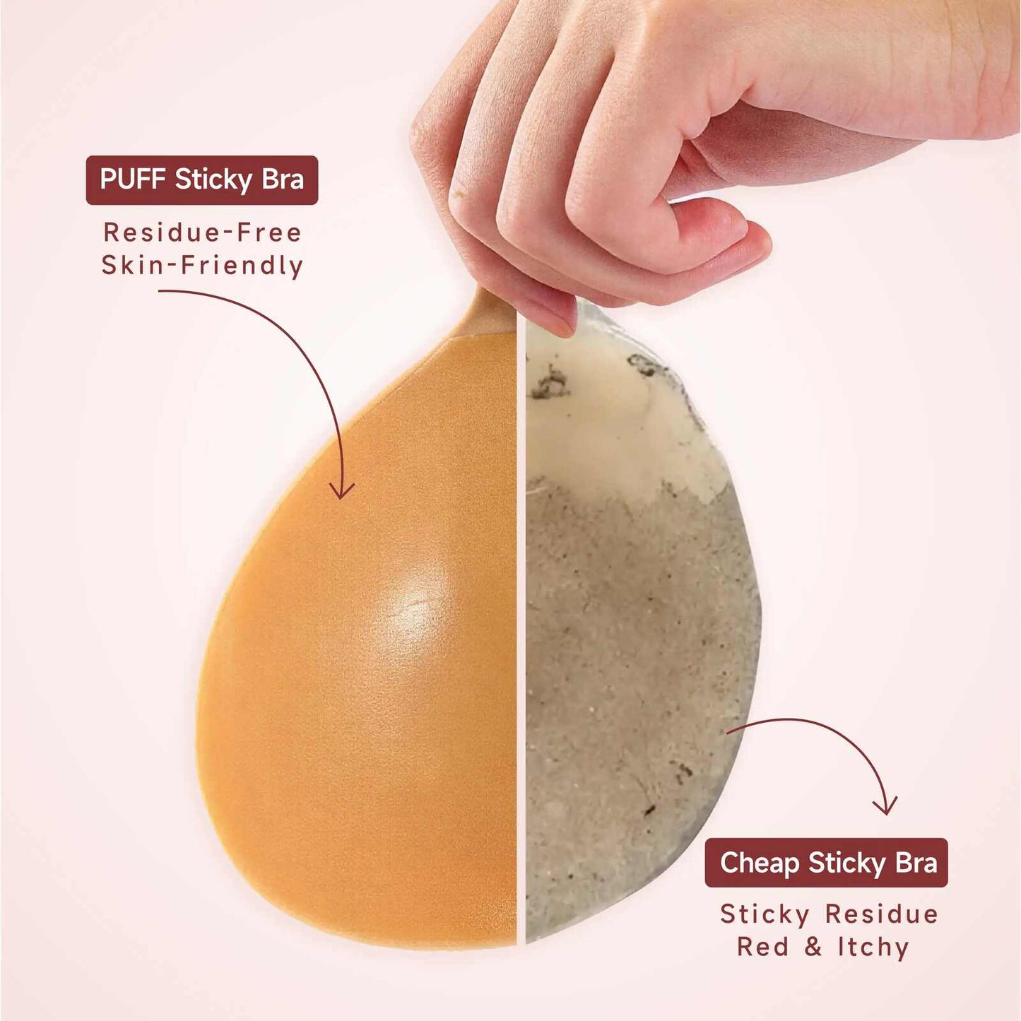 Instant Push-Up Sticky Bra for All-Day Backless Support