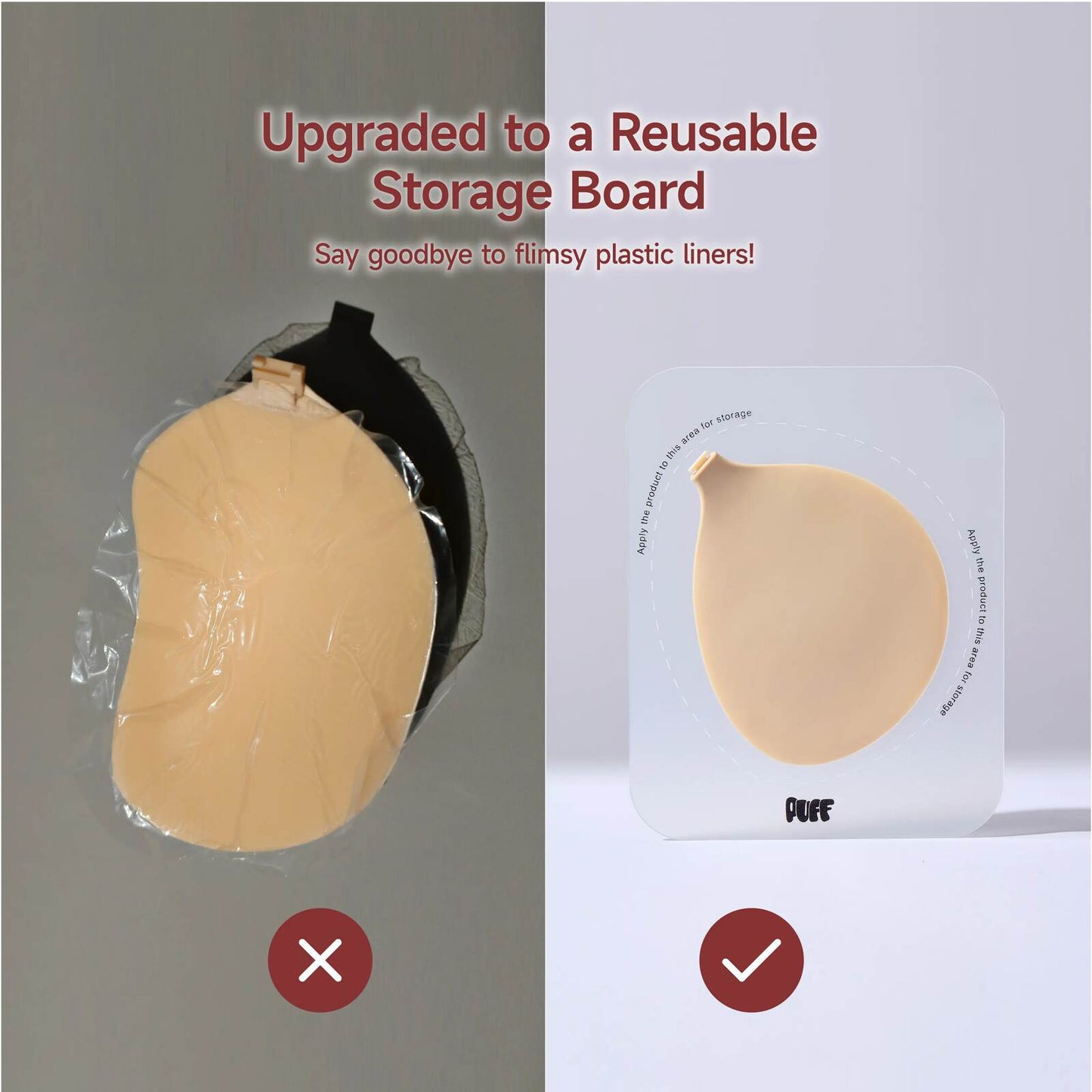 Instant Push-Up Sticky Bra for All-Day Backless Support