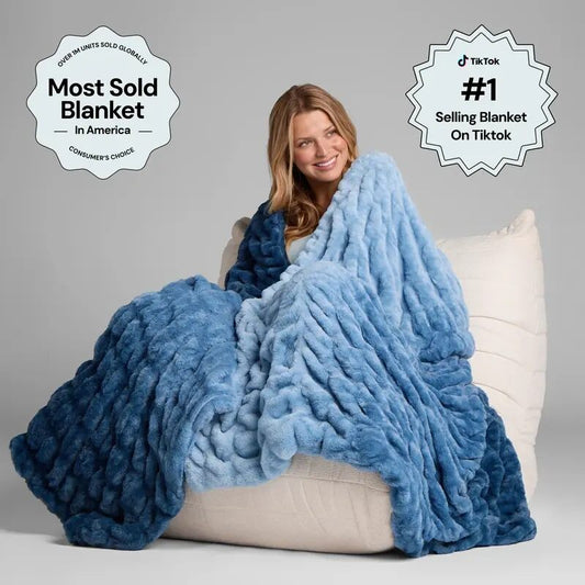 Ultra-Soft Weighted Anxiety Blanket – Deep Sleep & Instant Stress Relief