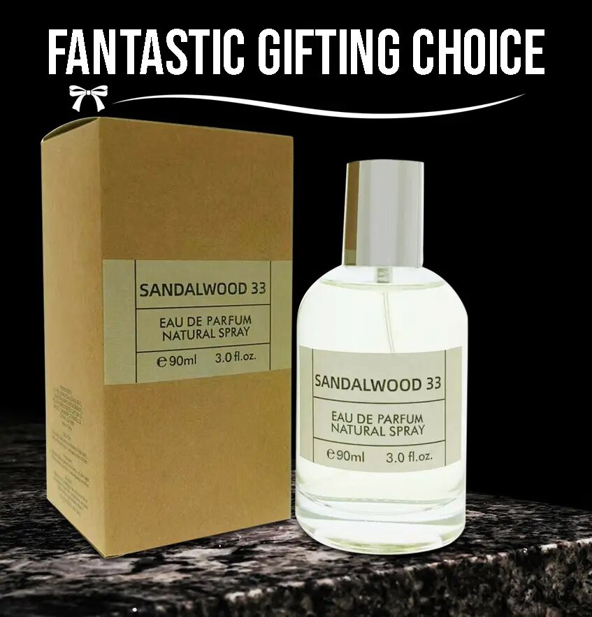 Long-Lasting Natural Sandalwood Spray Perfume