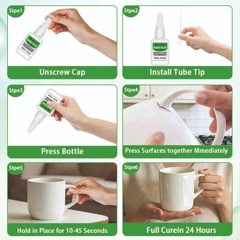 [BUY 1 GET 1 FREE] Fast-Setting Repair Super Glue 4-Pack