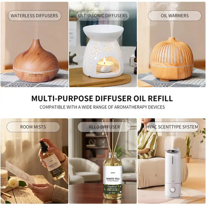 Premium White Tea Fragrance Oil for Luxury Home Aromatherapy