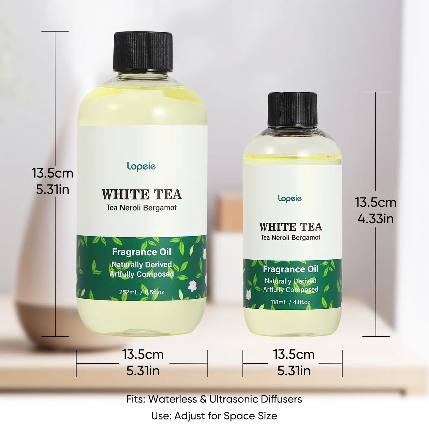 Premium White Tea Fragrance Oil for Luxury Home Aromatherapy