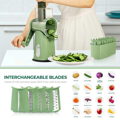 5-Blade Hand Crank Cheese Grater