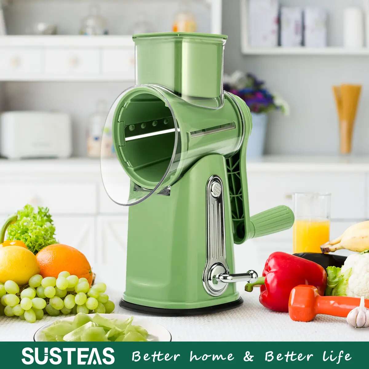 5-Blade Hand Crank Cheese Grater